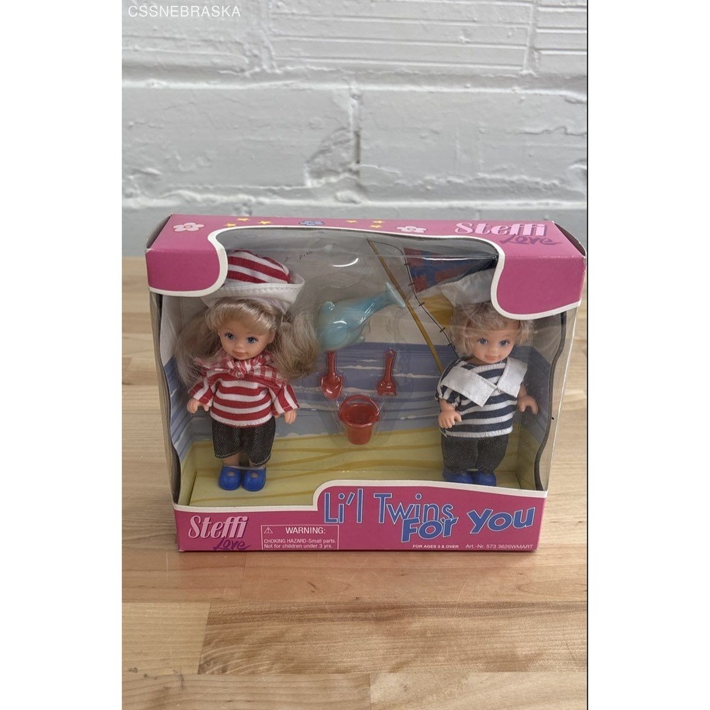 NEW Vintage Steffi Love Li'l Twins for You Boy/Girl Day at the Beach